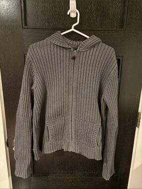 Lauren Ralph Lauren 100% cotton sweater jacket zip up